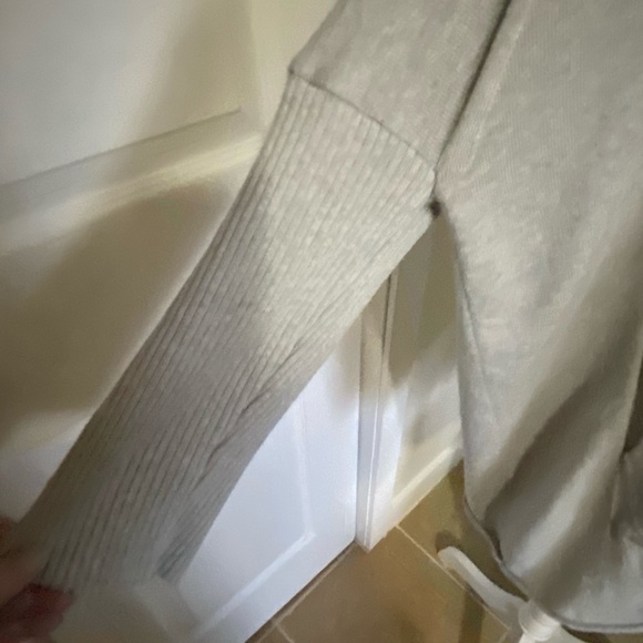 Toni T x Oska Light Grey Virgin Wool Open Dolman Sleeve Luxury Cardigan- Sz-3X - Picture 3 of 16